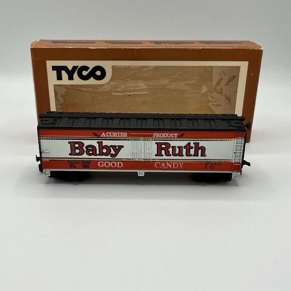 Vintage TYCO HO Baby Ruth Billboard Reefer Car 355C In Original Box Train Set - Picture 1 of 7